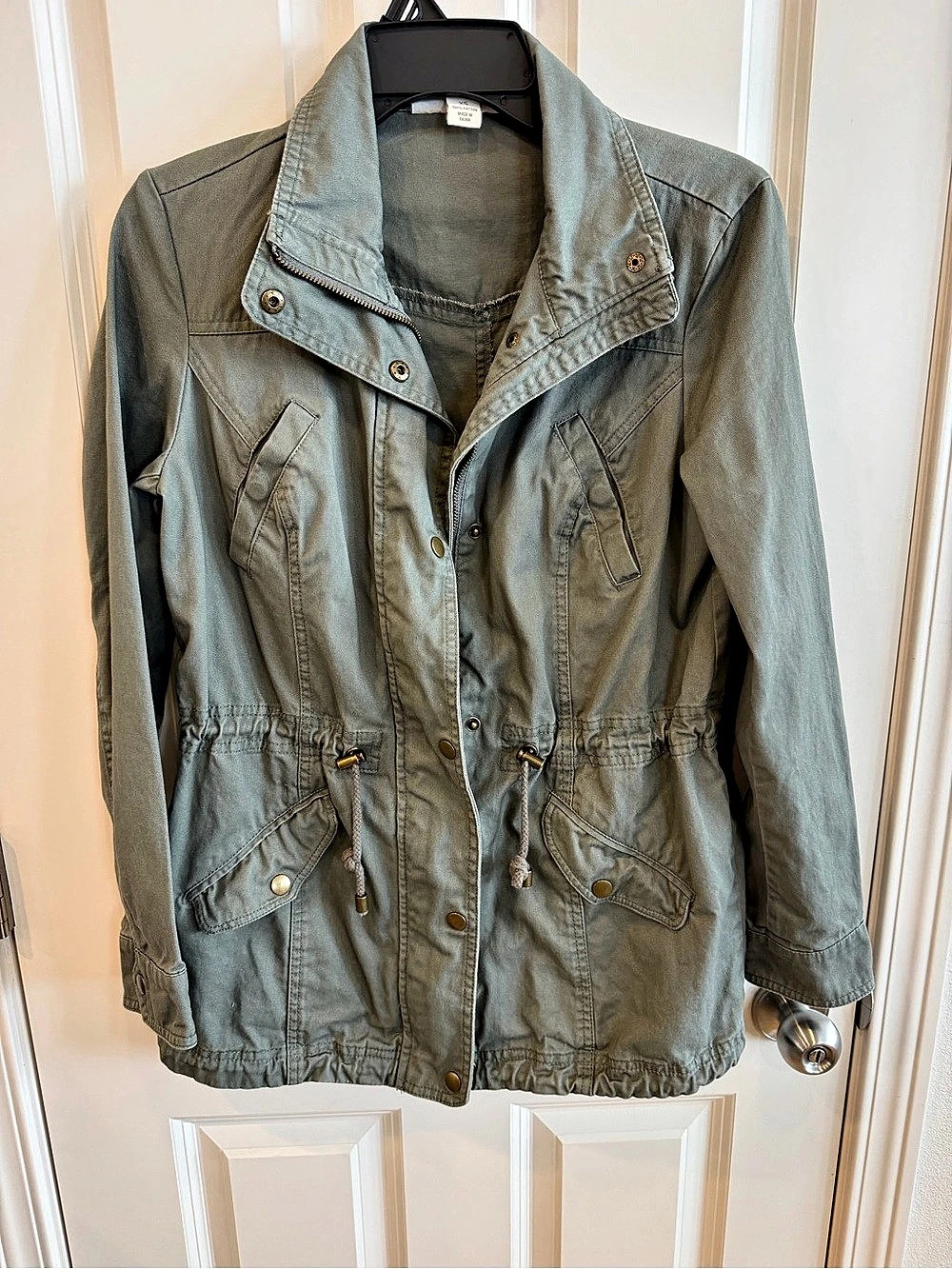 Style & Co Utility Jacket in Green Size XS